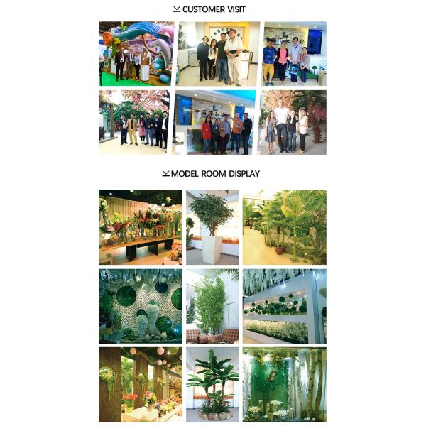 Fire Retardant Artificial Landscape Trees For Gardens Anti UV 65cm Boxwood Green Bonsai