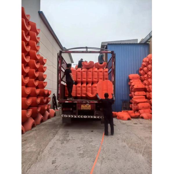 Quality Seawater Friendly Plastic Dredging Pipe Floats With UV Resistance for sale