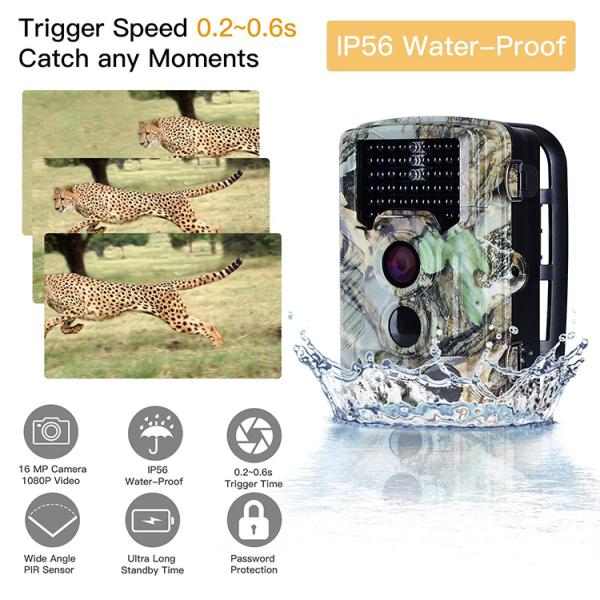 Outdoor Mini Thermal Infared Motion Sensor Waterproof IP66 46pcs LEDs Wild Night Vision Hunting Trail Cameras