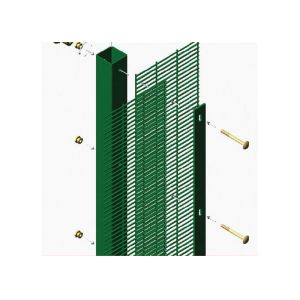 Anti Resistant Clear Vu Fence Panels / Clearvu Fencing Highly Attractive