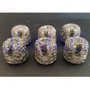 Mechanical Strength Knitted Wire Mesh Gasket , 304 Stainless Steel Knitted Mesh