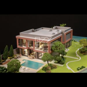 1:50 Scale Realistic Villa Model with Illumination