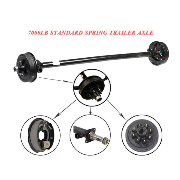Max Payload 7500LB Straight Square / Round Tube Trailer Axles within Customer Requirements