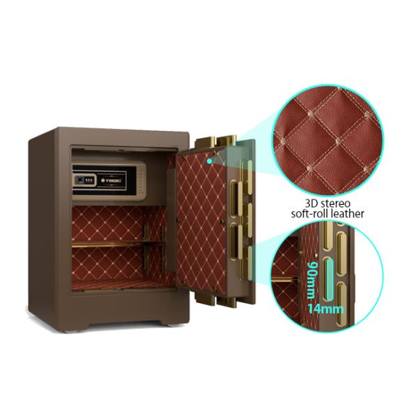 H580mm Solid Steel Construction Commercial Safe Box Adjustable Shelves For Bank Security