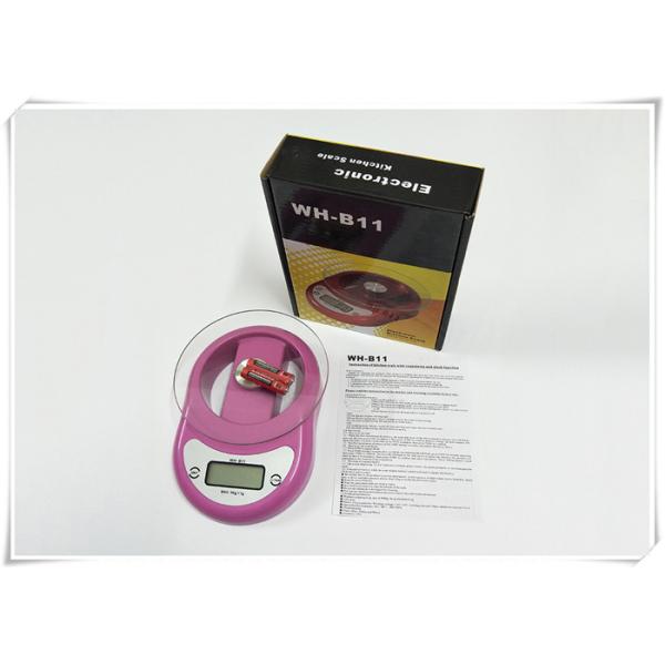 ABS Shell Food Weighing Scales , Bright LCD Display Digital Kitchen Scales