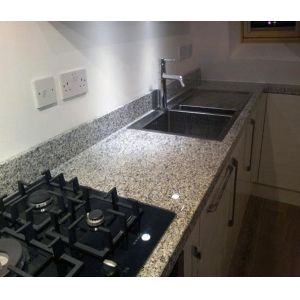 G640 Bianco Sardo Granite Stone Kitchen Worktops Customized Size