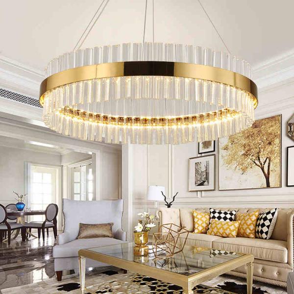 Modern Crystal Chandelier Pendant Light for Dining Room