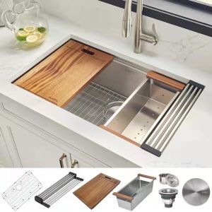Handmade 16 Gauge Stainless Steel Sink Undermount 304 9 In