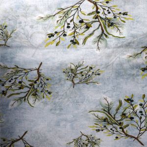 Textiles Polyester Printing Fabric Ramie Cotton Plaid Linen Blend Fabric