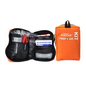 China Small Camping First Aid Kit For Dogs Hiking Backpacking Orange Portable 14x10x5cm on sale