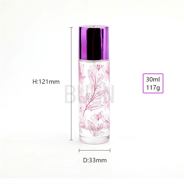 Buy Smooth Surface Transparent Square Glass Perfume Bottle In Gift Box at wholesale prices