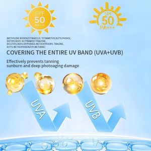 Anti Aging Sunscreen Products Daily Essence Moisturizer SPF50+ ODM