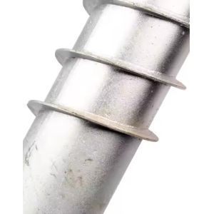 Sturdy Galvanized Helical Ground Piles For Temporary And Permanent Uses
