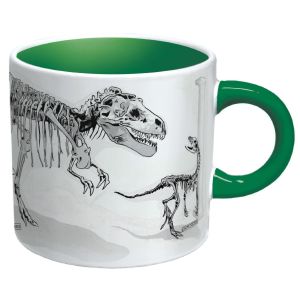 Stoneware Personalized Kids Mugs Disappearing Dinosaur Mug - Changes Magically