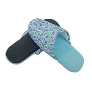 Anti - Slip Travel Living Room Disposable Hotel Slippers With Floral Pattern