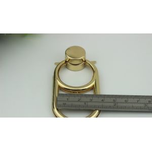 New style luxury bag accessories hardware light gold metal twist locks