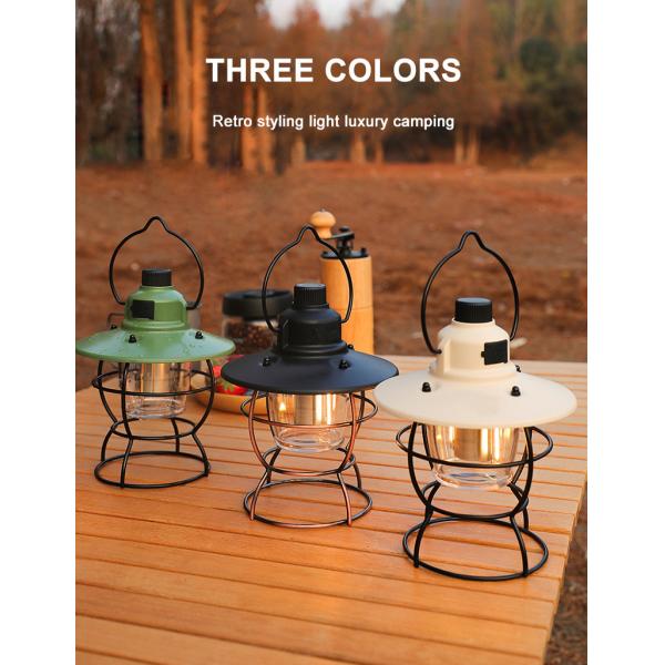 Retro Atmosphere Rechargeable Tent Horse Lamp 4500mAh Outdoor Portable