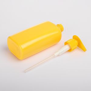 Best Price Customized Yellow Cosmetic Shampoo Packaging Biodegradable Bottle