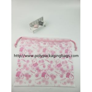 Cosmetics Polyester Draw String Bags Clothing Small Plastic Drawstring Bags Gift