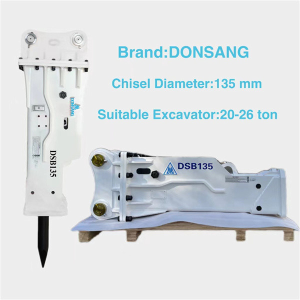 Buy 25 Ton Excavator Hydraulic Breaker 135mm Wide Rock Hammer HB20G Box Type at wholesale prices