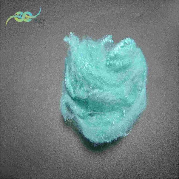 Buy Recycled Non siliconized 4080 Light Blue Poly Staple Fibre 51mm at wholesale prices