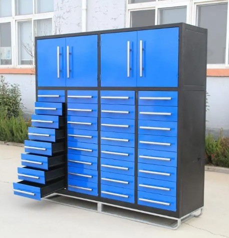 Workshop Multifunction Tool Cabinet with 28 Drawers Heavy Duty Metal Tool