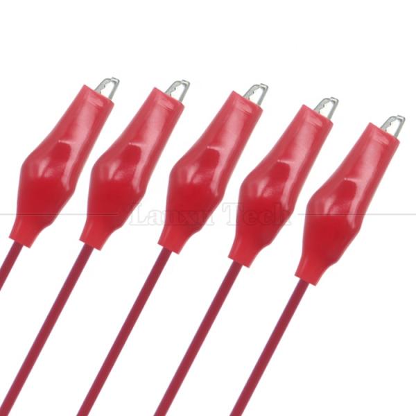 Black Red Electrical Alligator Crocodile Clamps Clips Battery Power Test Cable