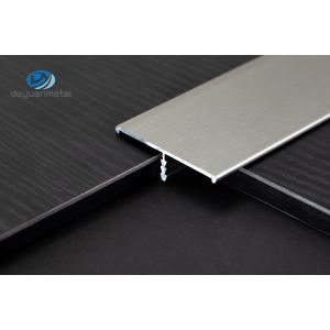 Extruded Aluminum T Profiles 2.5m Length Shiny Rose Gold Electrophoresis Brushed