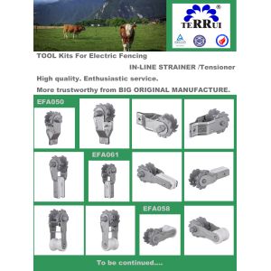 Aluminum Insulated Electric Fence Strainers