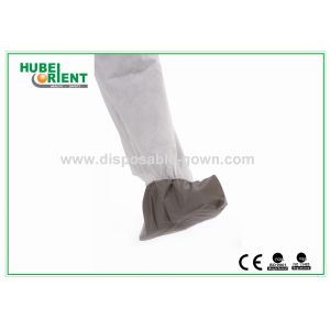 Professional Medical Grey Disposable Waterproof Boot Covers PP Plus PE