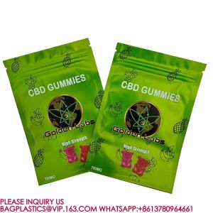 eco-friendly Foil Bag Self-Standing Zipper Bag Pla Packaging Candy Biscuit Nut