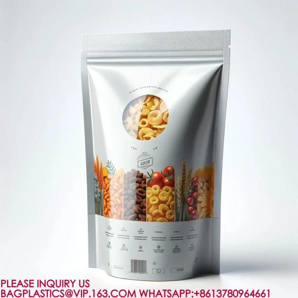 Food Packaging Bags Reusable Mylar Bags Plastic Packaging Candy Cookies Snack Bags pack