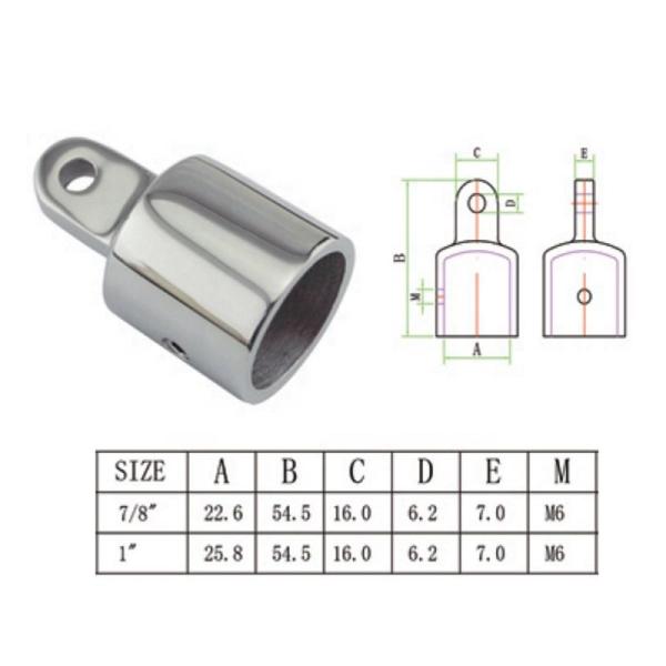 Galvanized Stainless Steel Marine Hardware Boat Fittings External Eye End Top Cap