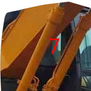 ISO Excavator Window Glass Replacement HYUNDAI Right Side NO.7