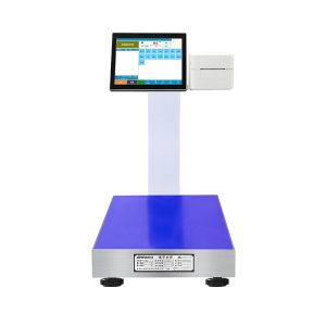 LCD Display Type 15-100kg Max Range Android Printing Label Scale for Pork and
