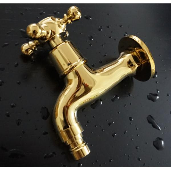 Antique Brass Bibcock 4point ODM Outdoor Faucet Garden Tap