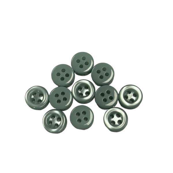 16L Green Color 4 Holes Shirt Buttons Use On Shirt Clothing