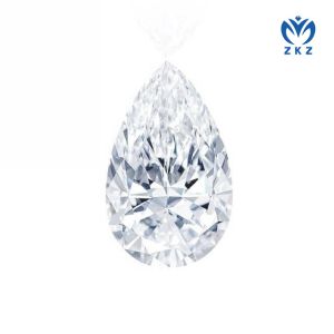 Pear Cut Colorless Laboratory Grown Untreated CVD White Diamonds 1-1.99ct IGI Certified