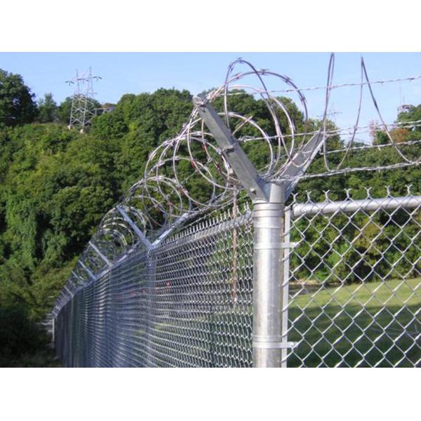 Hot Dip Galvanized 50mm Hole Border 2.1m Decorative Chain Fence