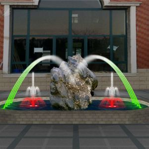 Laminar Garden Jumping Jet Fountain Musical Signal Control