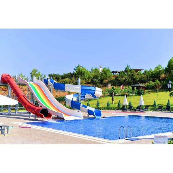 Kids Water Park Swimming Pool Water Sport Equipment Fiberglass Slide