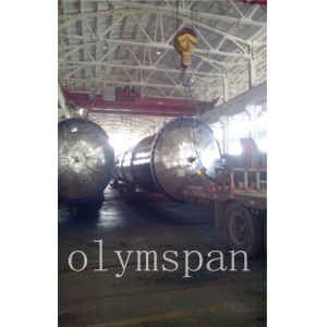 Cement AAC Industrial Autoclave , Thermal Insulated Glass / Wood And Rubber