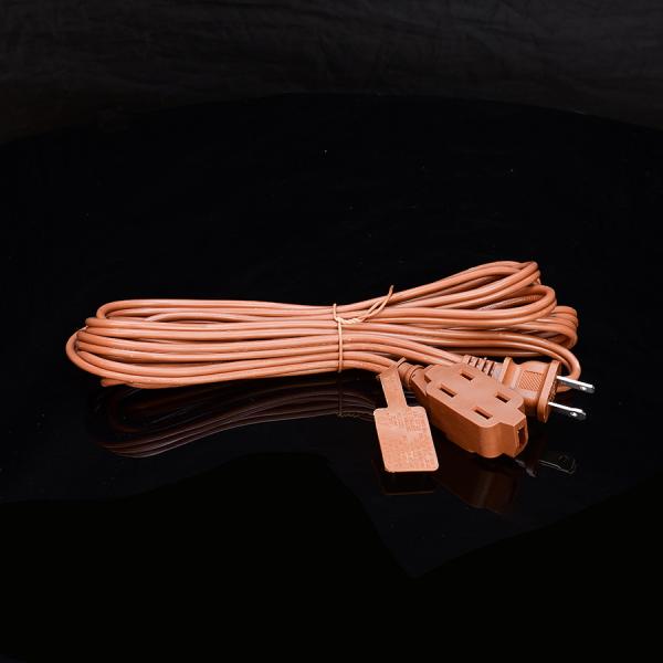 2X16AWG Brown Insulation Protection ETL Plug Power Cord Extension Cord NEMA Male End Type ETL Compliant ETL Certified