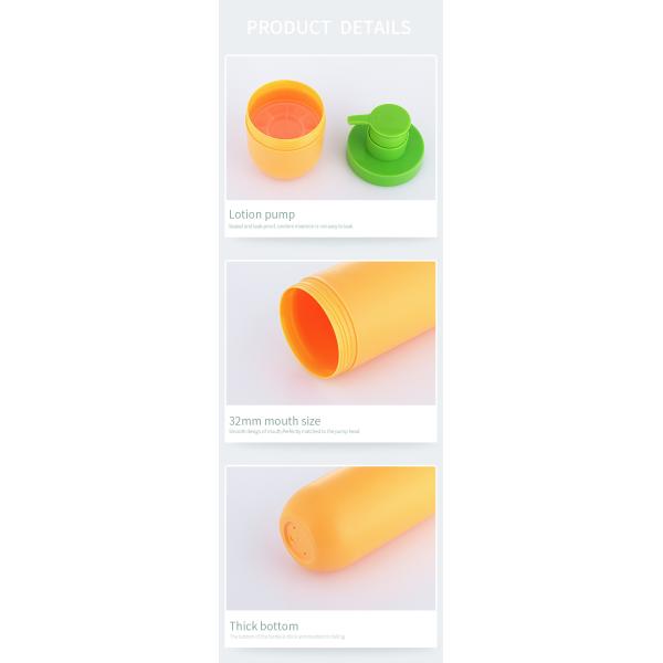 Wholesale greem and orange unique airless 50ml cosmetics empty face lotion bottle