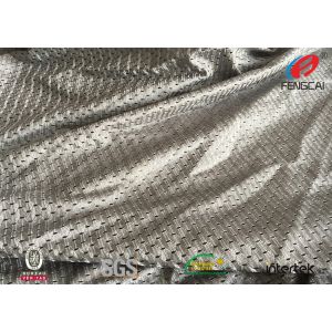 Blue Colour 100% Polyester Sports Mesh Fabric Athletic Garment Material