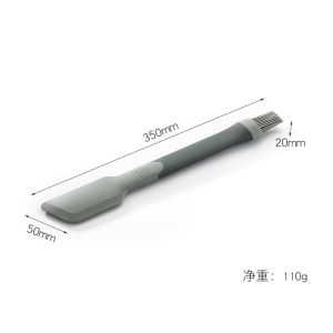 No Deformation Silicone 2 In 1 Spatula Oil Brush