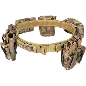 1 1/4" 1 3/4" Men'S Tactical Belt And Holster Special Forces Double Row Hole
