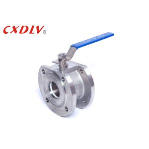 PN25 High Pressure Handle Wafer Floating Ball Valve PTFE PPL Seat