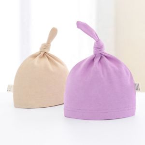 Quality Knitted Organic Cotton Baby Knotted Hat Wholesale for sale