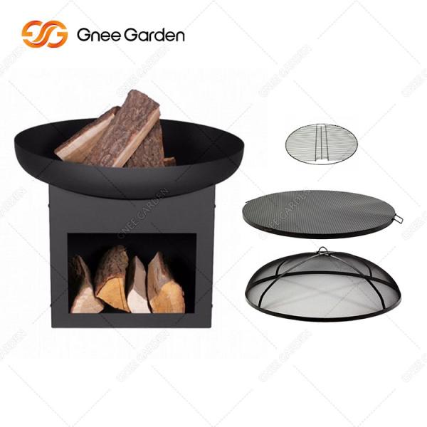 Natural Rust Corten Steel Metal Large Barbecue Grill Outdoor Fire Pit Customized